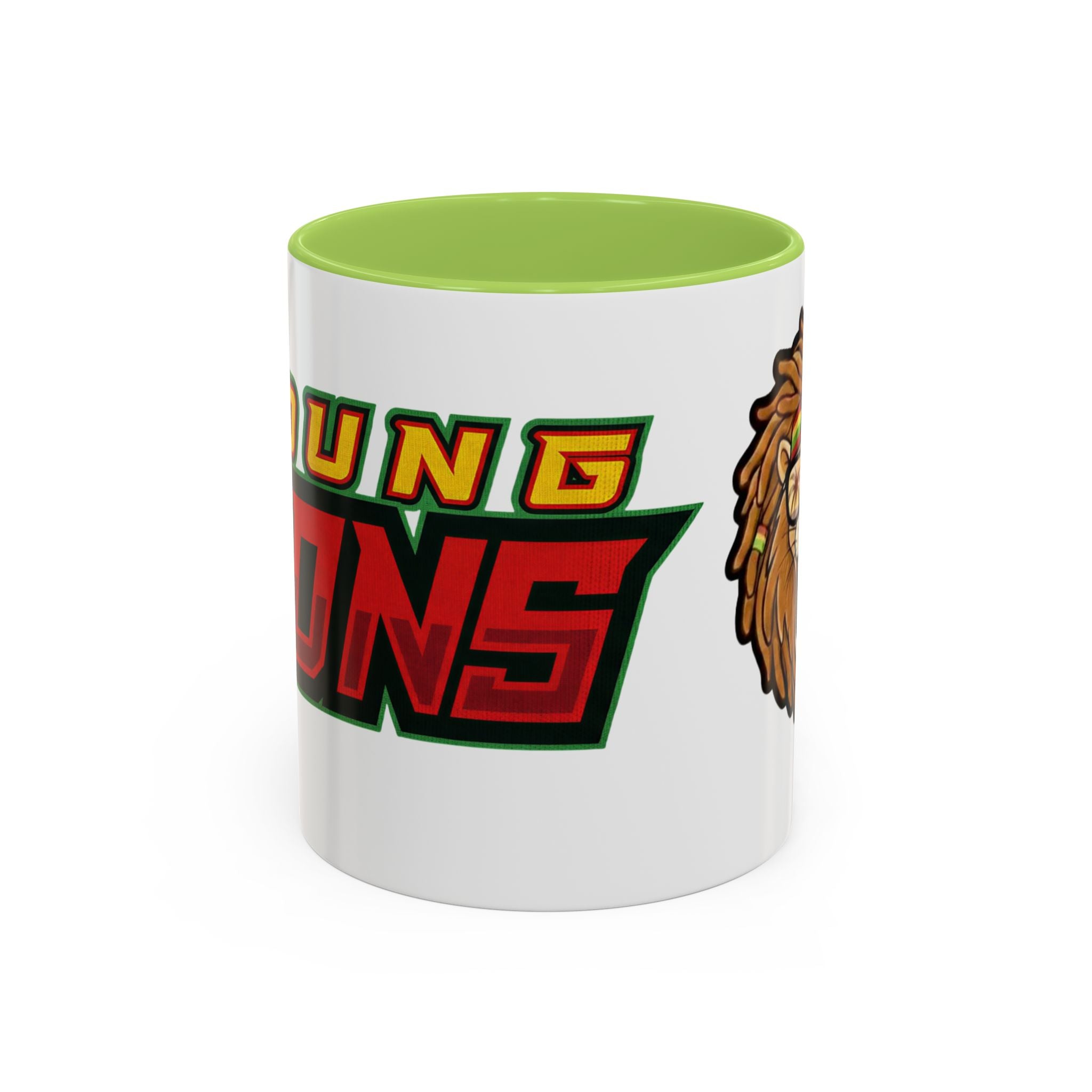 Rasta Lion Coffee Mug - Young Lions 305 Accent Ceramic Mug (11/15oz)