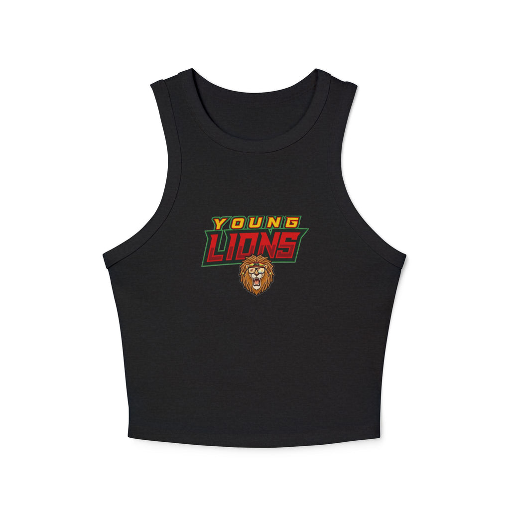 Young Lions Racer Tank Top – Women's Graphic Crop Tank