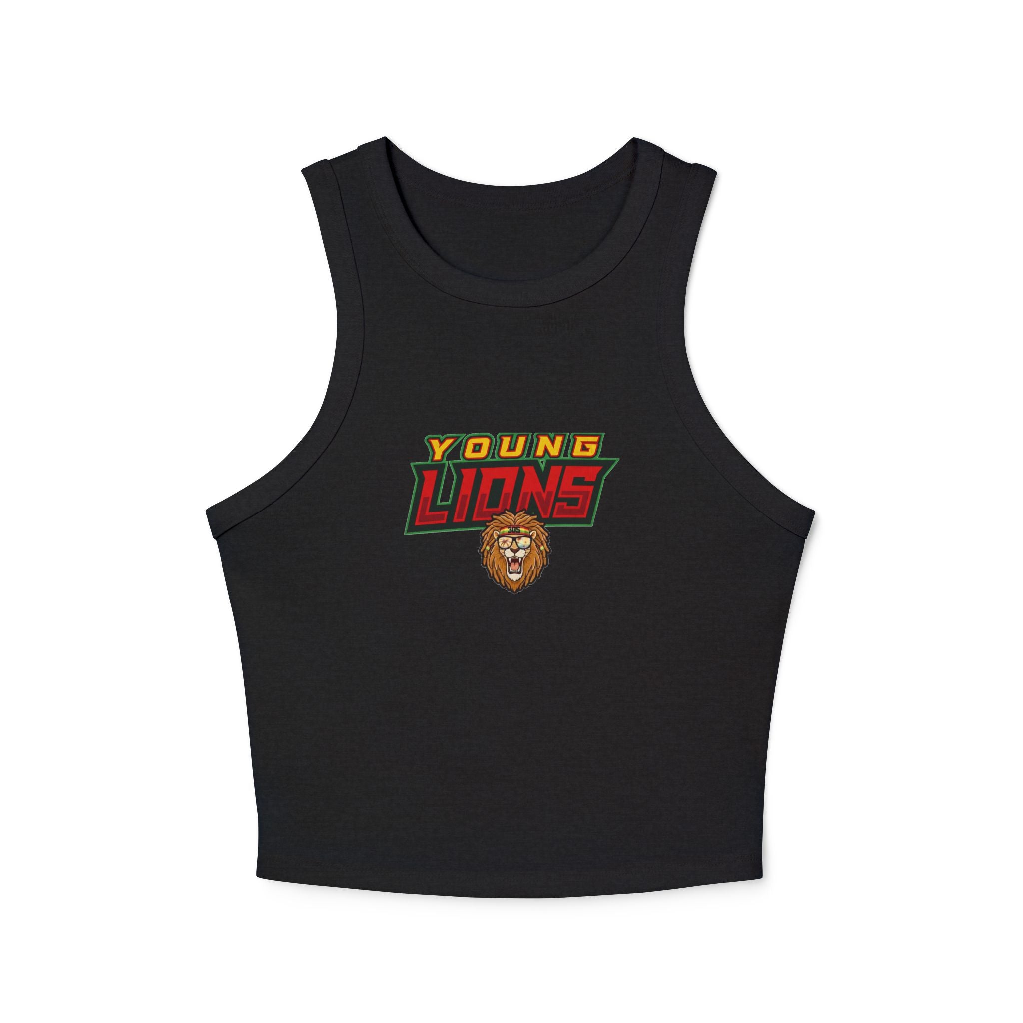 Young Lions Racer Tank Top – Women's Graphic Crop Tank